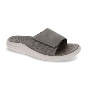 George Men's Gray Slide Sandals NWT Size 12 Flip Flops